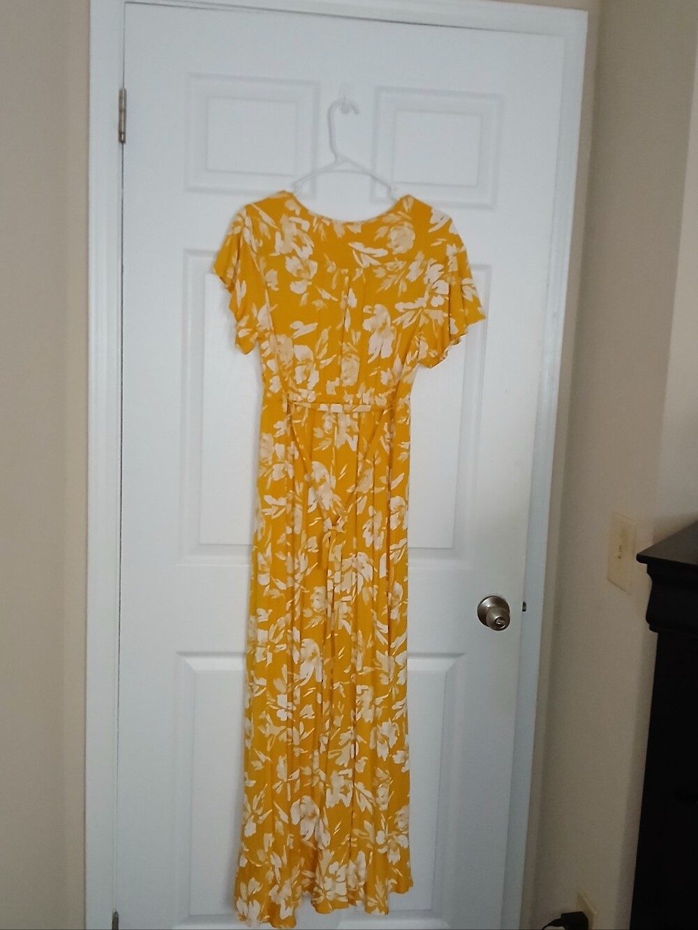 Isabel Maternity by Ingrid & Isabel Yellow Floral Maxi Dress - Picture 3 of 3
